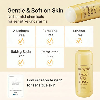 Vanilla Pistachio Aluminum Free Deodorant | 24H Odor Control + Dark Underarm Brightening for Sensitive Underarms